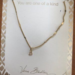 Vera Bradley Script Initial B Necklace - 19"